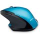 Verbatim Wireless Desktop 8-Button Deluxe Mouse - Blue LED/Optical - Wireless - Radio Frequency - Blue - 1 Pack - USB - 1600 dpi