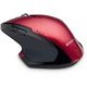 Verbatim Wireless Desktop 8-Button Deluxe Mouse - Blue LED/Optical - Wireless - Radio Frequency - Red - 1 Pack - USB 1.1 - 1600 