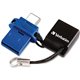 16GB Store 'n' Go Dual USB 3.2 Gen 1 Flash Drive for USB-C Devices - Blue - 16GB - Blue