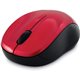 Verbatim Silent Wireless Blue LED Mouse - Red - Blue LED/Optical - Wireless - Radio Frequency - Red - 1 Pack - USB Type A - Scro