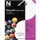 Neenah Bright White Cardstock - 96 Brightness - Letter - 8 1/2" x 11" - 65 lb Basis Weight - Smooth - 250 / Pack - Bright White