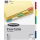 Wilson Jones Insertable Tab Dividers - 5 x Divider(s) - 5 Tab(s) - 5 Tab(s)/Set - Letter - 8.50" Width x 11" Length - Multicolor