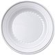 Masterpiece 9" Heavyweight Plates - Picnic, Party - Disposable - White - Plastic Body - 10 / Pack