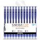 Zebra Pen Sarasa Clip Gel Retractable Blue Pens - 0.5 mm Pen Point Size - Blue - 1 Dozen