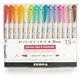 Zebra MILDLINER Dual Ended Brush Pen & Marker Set - Medium Pen Point - Fine Marker Point - Brush Pen Point Style - Bullet Marker