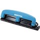 Bostitch EZ Squeeze 12 Three-Hole Punch - 3 Punch Head(s) - 12 Sheet - 9/32" Punch Size - Round Shape - 3" x 1.6" - Blue, Black