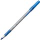 BIC Round Stic Grip Ballpoint Pen - Medium Pen Point - Blue - Frost Barrel - 1 Dozen