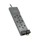 Belkin 12-Outlet Home/Office Surge Protector with 8-foot cord - 8 foot Cable - Black - 3780 Joules - 12 - 3780 J - 125 V AC Inpu