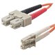 Belkin Duplex Fiber Optic Patch Cable - SC Male - LC Male - 6.56ft - Orange