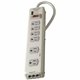 Belkin 6 Outlet Metal Surge Protector with 6ft Power Cord -1240 Joules - Beige - 6 x AC Power - 1045 J - 6 ft