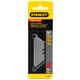 Stanley Round-Point Utility Knife Blades - 1.88" Length - Straight Style - Steel - 5 / Pack - Silver