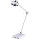 Bostitch Elate Dual Arm LED Desk Lamp - LED Bulb - USB Charging, Adjustable Arm, Adjustable Brightness - Desk Mountable - White 