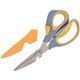 Westcott 8" Titanium Workbench Shears - 8" Overall Length - Titanium - Gray/Yellow - 1 Each