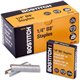 Bostitch PowerCrown Premium Staples - 210 Per Strip - 1/4" Leg - 1/2" Crown - Chisel Point - Silver - High Carbon Steel - 2.5" H