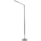 Bostitch Minimalist Chrome Floor Lamp - 51" Height - 7 W LED Bulb - Polished Chrome - Weighted Base, Flicker-free, Glare-free Li