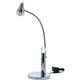 Bostitch Acrylic Gooseneck LED Desk Lamp, Chrome - 3 W LED Bulb - Metal - Gooseneck, Flicker-free, Glare-free Light, Adjustable 