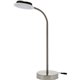 Bostitch Adjustable USB Desk Lamp, Gray - 8 W LED Bulb - Sand-polished Nickel - USB Charging, Gooseneck, Adjustable, Flicker-fre