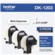 Brother DK File Folder Label - 21/32" Width x 3 2/5" Length - Rectangle - Thermal - White - Paper - 300 / Roll - 3 / Pack