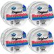 AJM 9" Original Heavyweight Plates - 120 / Pack - Serving, Reheating - Disposable - Microwave Safe - White - Paper Body - 8 / Ca