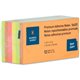 Business Source Repositionable Neon Notes - 3" x 3" - Square - Neon - Removable, Repositionable, Solvent-free Adhesive - 12 / Pa