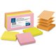 Business Source Reposition Pop-up Adhesive Notes - 3" x 3" - Square - Assorted Neon - Removable, Repositionable, Solvent-free Ad