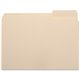 Business Source 1/3 Tab Cut Letter Recycled Top Tab File Folder - 8 1/2" x 11" - 3/4" Expansion - Top Tab Location - Right Tab P