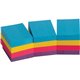 Business Source Extreme Color Adhesive Notes - 1.50" x 2" - Rectangle - Unruled - Assorted - Self-adhesive, Repositionable, Solv