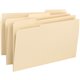Business Source 1/3 Tab Cut Legal Recycled Top Tab File Folder - 8 1/2" x 14" - 3/4" Expansion - Top Tab Location - Assorted Pos