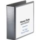 Business Source Heavy-duty View Binder - 3" Binder Capacity - Letter - 8 1/2" x 11" Sheet Size - 625 Sheet Capacity - Round Ring