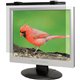 Business Source 19"-20" Monitor Antiglare Filter Black - For 19" Widescreen LCD, 20" Monitor - 16:10 - Acrylic - Anti-glare - 1 