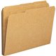 Business Source 1/3 Tab Cut Letter Recycled Classification Folder - 8 1/2" x 11" - Top Tab Location - Assorted Position Tab Posi