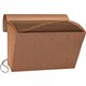 Business Source Letter Recycled Expanding File - 8 1/2" x 11" - 21 Pocket(s) - Brown - 30% Recycled - 1 Each