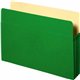 Business Source Letter Recycled File Pocket - 8 1/2" x 11" - 3 1/2" Expansion - Green - 10% Recycled - 1 Each