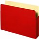 Business Source Letter Recycled File Pocket - 8 1/2" x 11" - 3 1/2" Expansion - Red - 10% Recycled - 1 Each