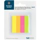 Business Source Removable Page Markers - 40 x Yellow, 40 x Green, 40 x Pink, 40 x Orange - 0.75" x 2" - Rectangle - Assorted - R