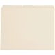 Business Source 1/5 Tab Cut Letter Recycled Top Tab File Folder - 8 1/2" x 11" - 3/4" Expansion - Top Tab Location - Assorted Po