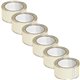 Business Source Crystal Clear Packaging Tape - 55 yd Length x 2" Width - 3" Core - Pressure-sensitive Poly - 2.50 mil - Abrasion