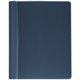 Business Source Letter Report Cover - 8 1/2" x 11" - 100 Sheet Capacity - 3 x Prong Fastener(s) - Clear, Dark Blue - 25 / Box