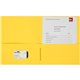 Business Source Letter Portfolio - 8 1/2" x 11" - 125 Sheet Capacity - Inside Front & Back Pocket(s) - Yellow - 25 / Box