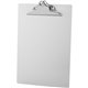 Business Source Aluminum Clipboard - 8 1/2" x 11" - Clamp - Aluminum - Silver - 1 Each