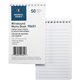 Business Source Wirebound Memo Books - 50 Sheet(s) - Wire Bound - 5" x 3" Sheet Size - White - White Sheet(s) - 1 Dozen