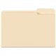 Business Source 1/3 Tab Cut Legal Recycled Top Tab File Folder - 8 1/2" x 14" - 3/4" Expansion - Manila - 10% Recycled - 100 / B