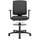HON Torch Mesh Mid-Back Task Stool - Black Foam, Plush, Polyester Seat - Black Mesh Back - Black Frame - Mid Back - 5-star Base 