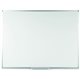 Bi-silque Ayda Steel Dry Erase Board - 48" (4 ft) Width x 36" (3 ft) Height - White Steel Surface - Aluminum Frame - Rectangle -