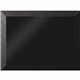 MasterVision Kamashi 4'x3' Black Wet Erase Board - 36" (3 ft) Width x 48" (4 ft) Height - Lacquered Steel Surface - Black Wood F