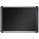 MasterVision SoftTouch Deluxe Bulletin Boarrd - 23.62" Height x 35.43" Width - Black Foam Surface - Smooth - Black Aluminum Fram