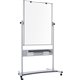 MasterVision Magnetic Dry Erase 2-sided Easel - 47.2" (3.9 ft) Width x 35.4" (3 ft) Height - Magnetic - Casters, Marker Tray - A