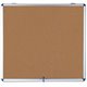 MasterVision Enclore Top Hinged Cork Aluminum Indoor Glaze Case - 35.55" Height x 42.99" Width - Cork Surface - Lock, Self-heali