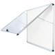 MasterVision Enclore Hinged Magnetic Aluminum Indoor Glazed Case - 42.99" Height x 35.55" Width - Black Lacquered Steel Surface 