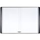 MasterVision Sliding Door Enclosed Porcelain Board - 72" (6 ft) Width x 48" (4 ft) Height - Porcelain Steel Surface - Aluminum F